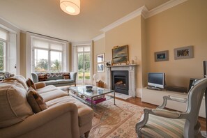 Télévision, cheminée