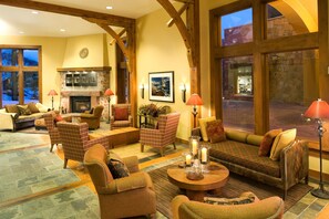 Interior - Ski-in/Ski-out Access | Shared Hot Tub + fireplace (Park City)
