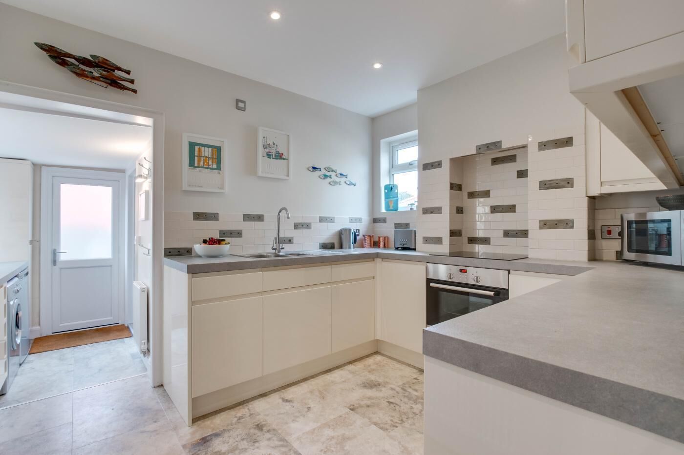 Microwave, oven, dishwasher, highchair