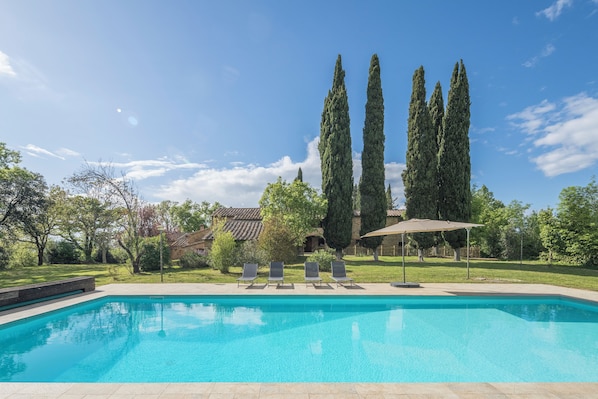 Seasonal outdoor pool - Farmhouse Monti Pool Casole D'Elsa (Casole d'elsa)