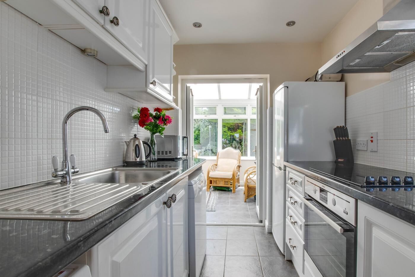Microwave, oven, dishwasher, highchair