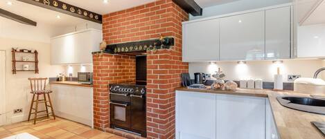 Microwave, oven, dishwasher, high chair