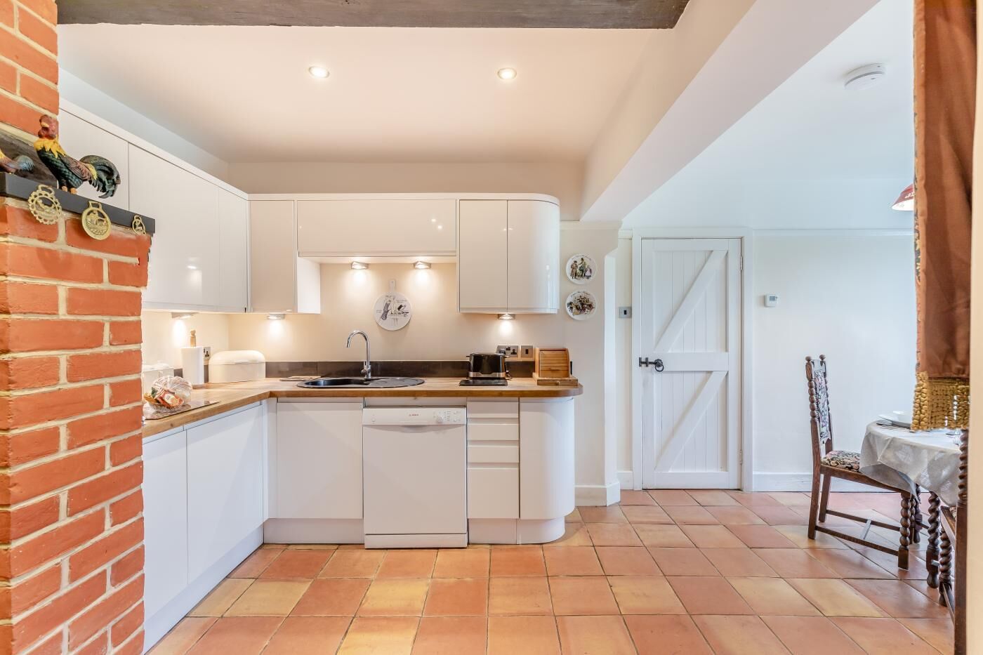 Microwave, oven, dishwasher, high chair