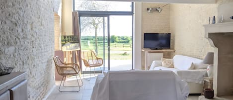 TV, fireplace, table tennis, stereo