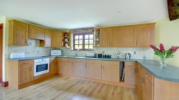 Microwave, oven, dishwasher, high chair