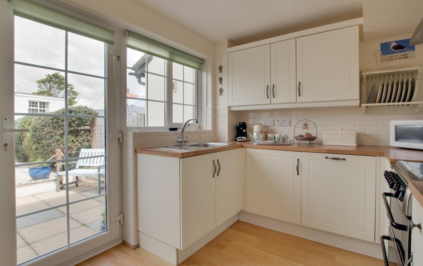 Microwave, oven, dishwasher, highchair