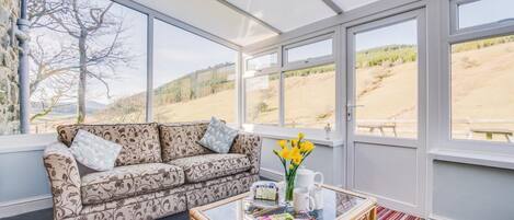 Televisión, chimenea