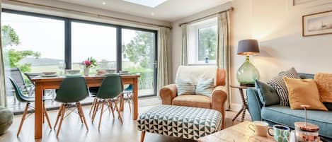 Televisión y chimenea