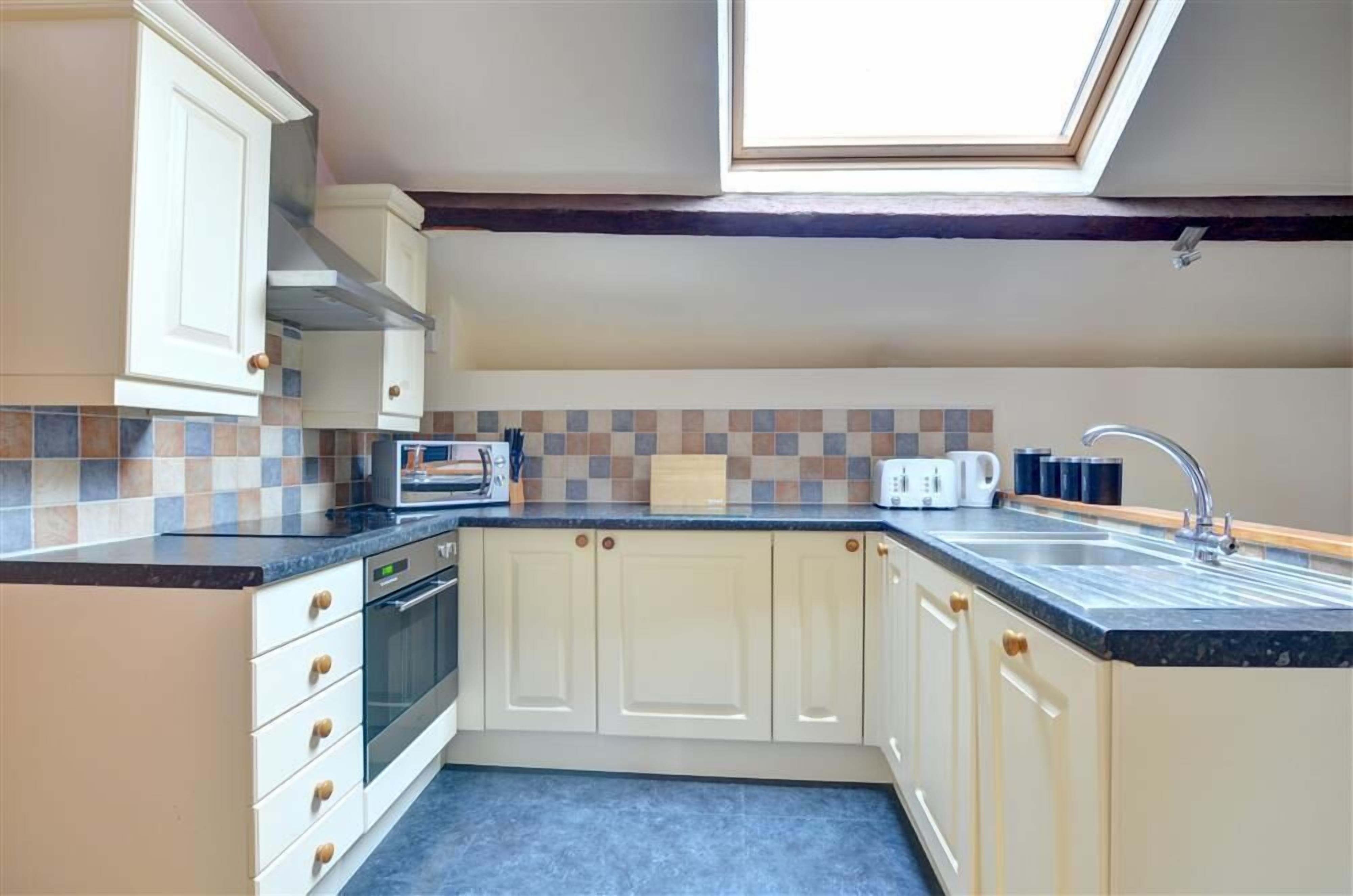 Microwave, oven, dishwasher, high chair