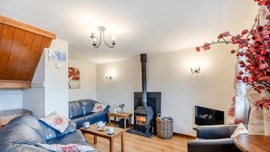 Fernseher, Kamin