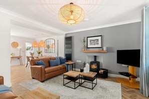 TV, fireplace - 2 Bed in Saundersfoot (oc-pw252a) (Saundersfoot)