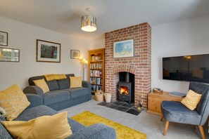 Fernseher, Kamin