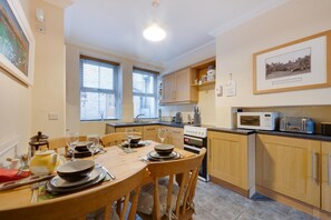 Microwave, oven, dishwasher, high chair