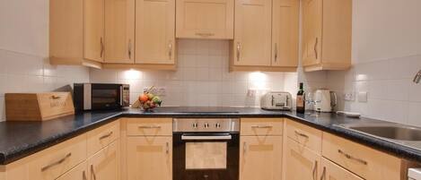 Microwave, oven, dishwasher, highchair