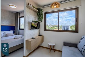 1 habitación, tabla de planchar con plancha, internet y ropa de cama 