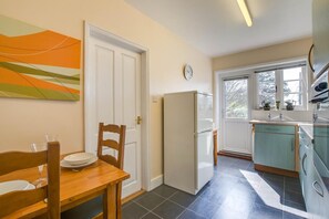 Microwave, oven, cookware/dishes/utensils