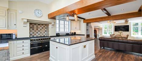 Microwave, oven, dishwasher, highchair