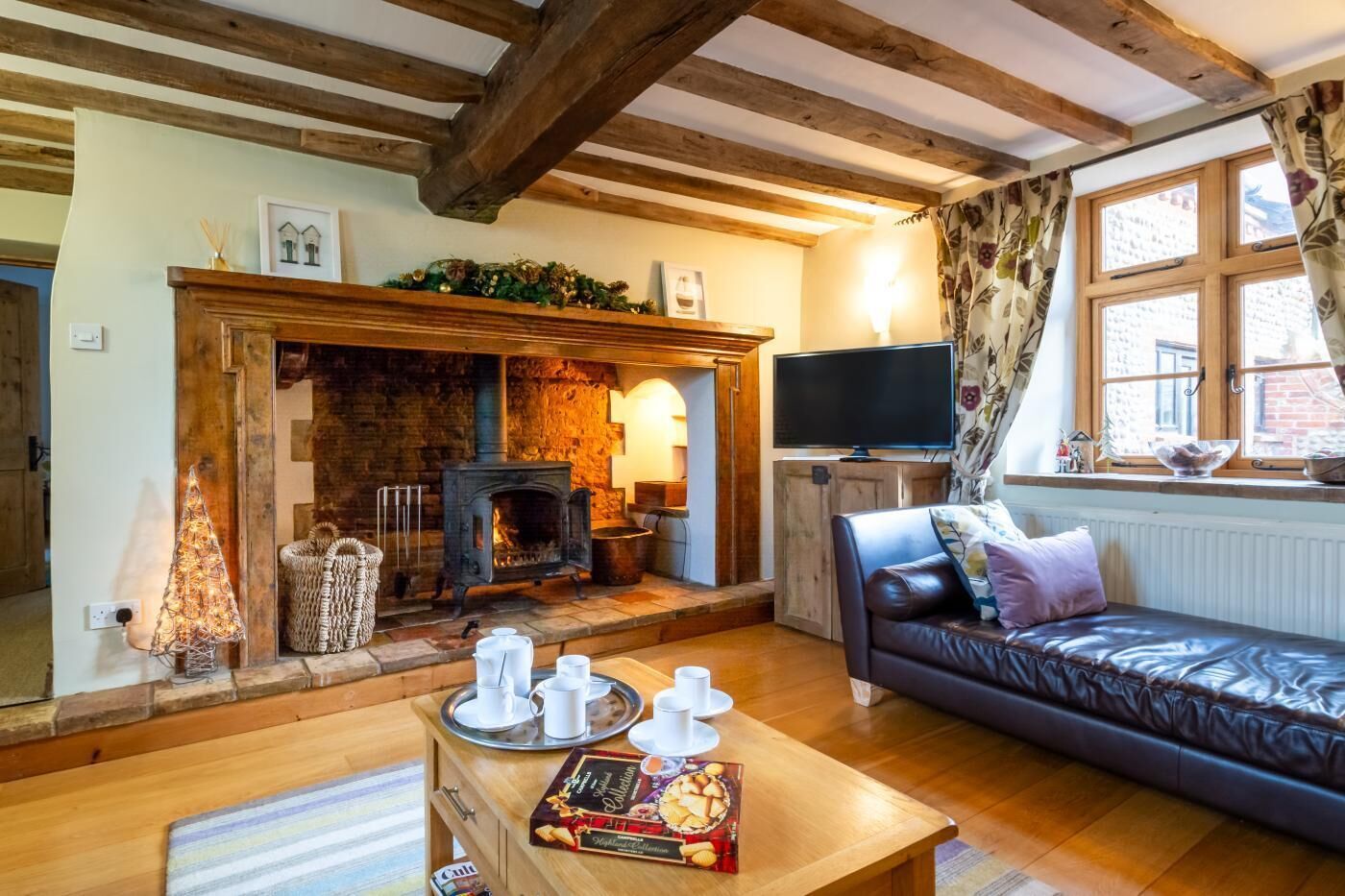 تلفزيون، مدفأة