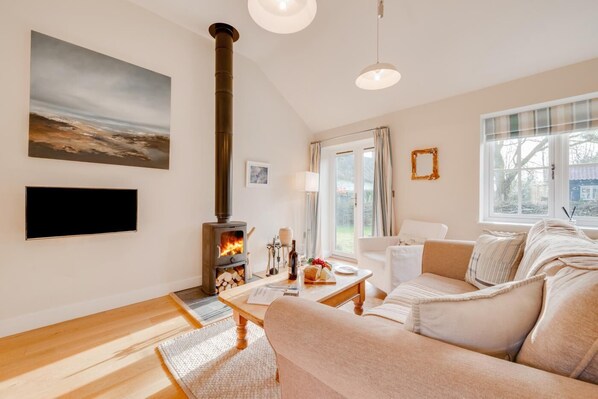Fernseher, Kamin
