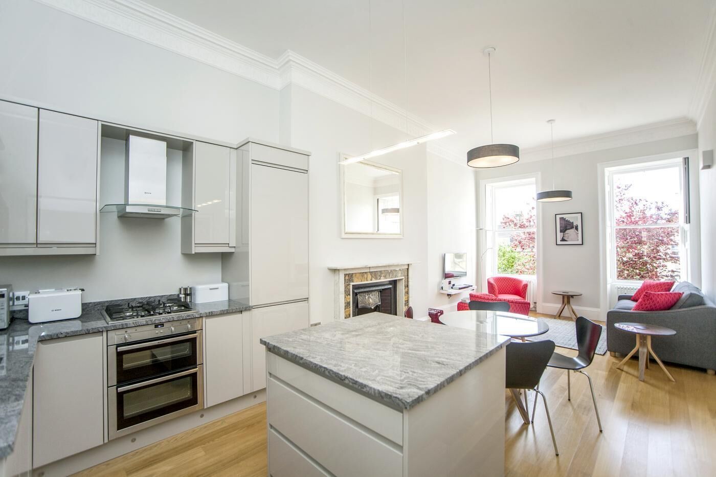 Oven, dishwasher, cookware/dishes/utensils