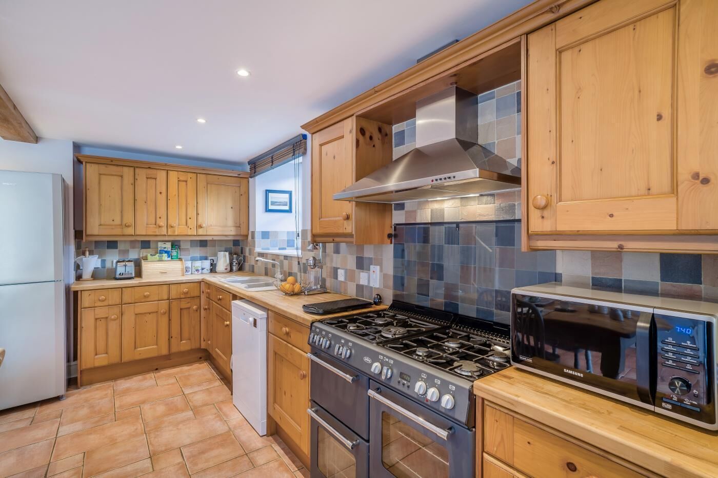 Microwave, oven, dishwasher, high chair