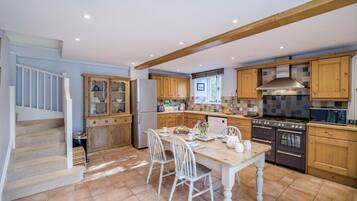 Microwave, oven, dishwasher, high chair