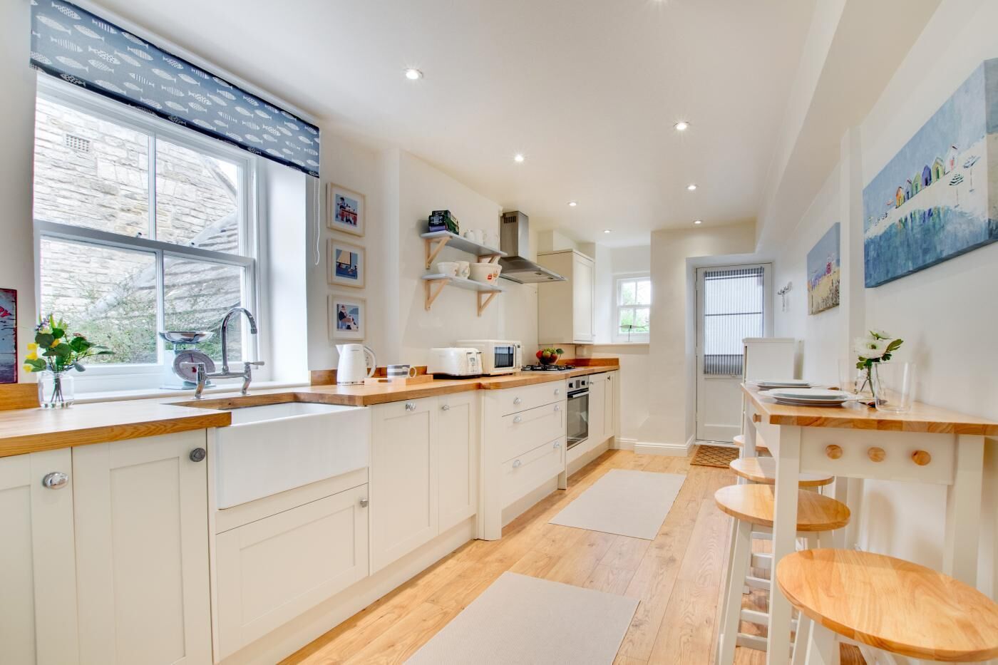 Microwave, oven, dishwasher, high chair