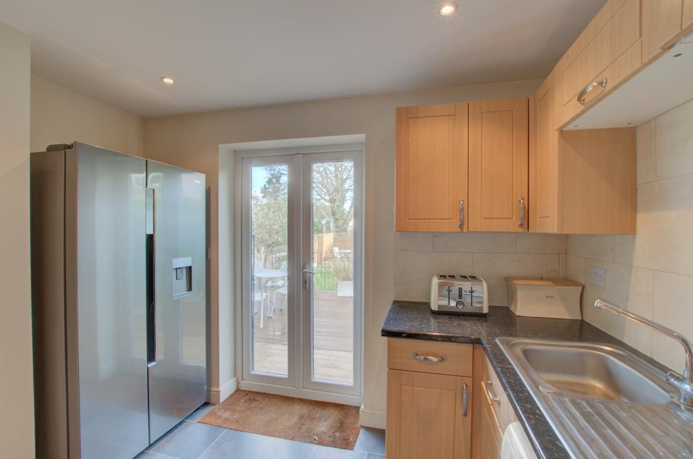 Microwave, oven, high chair, cookware/dishes/utensils