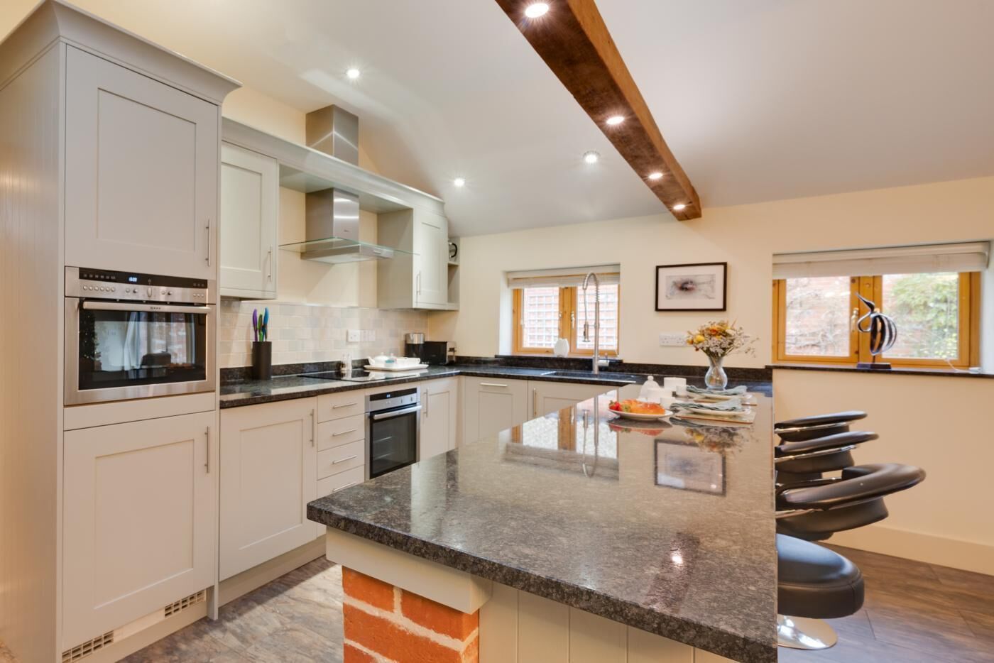 Microwave, oven, dishwasher, highchair