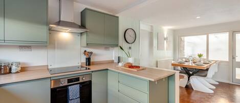 Microwave, oven, dishwasher, highchair