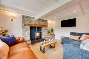 TV, fireplace - 3 Bed in Aberystwyth (oc-bow297) (Pontarfynach)