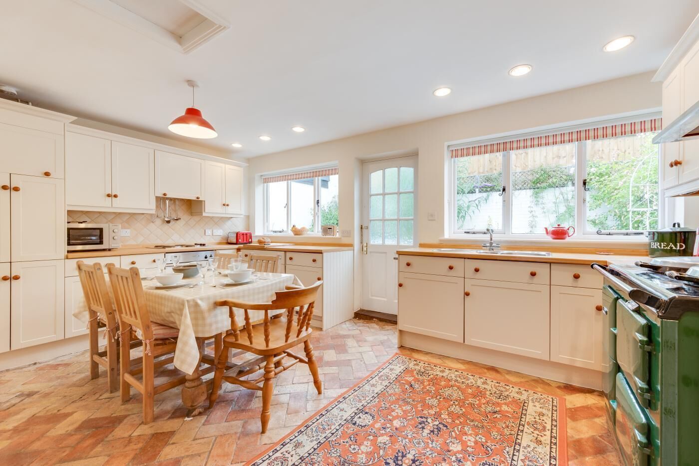 Microwave, oven, dishwasher, high chair
