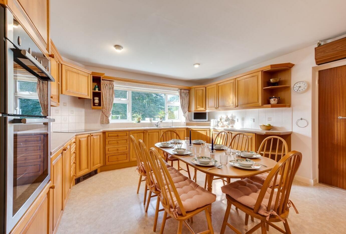 Microwave, oven, dishwasher, high chair