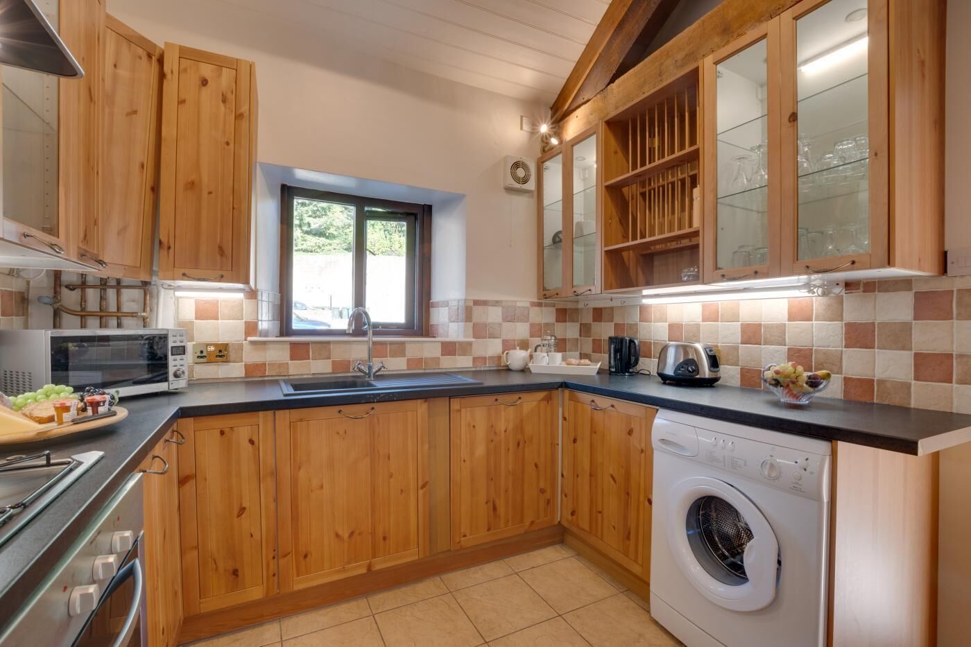 Microwave, oven, dishwasher, highchair