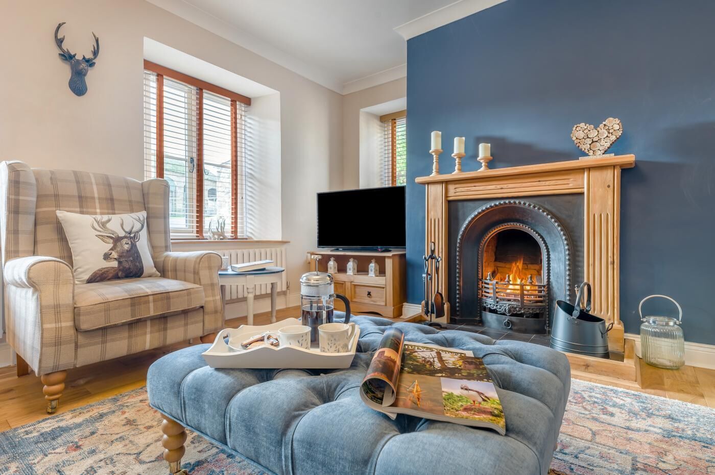 تلفزيون، مدفأة