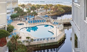 Pool - Lovely 1BR suite at SeaWatch Resort with in/outdoor pools + direct beach access (Myrtle Beach)
