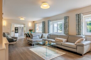 Televisión y chimenea 