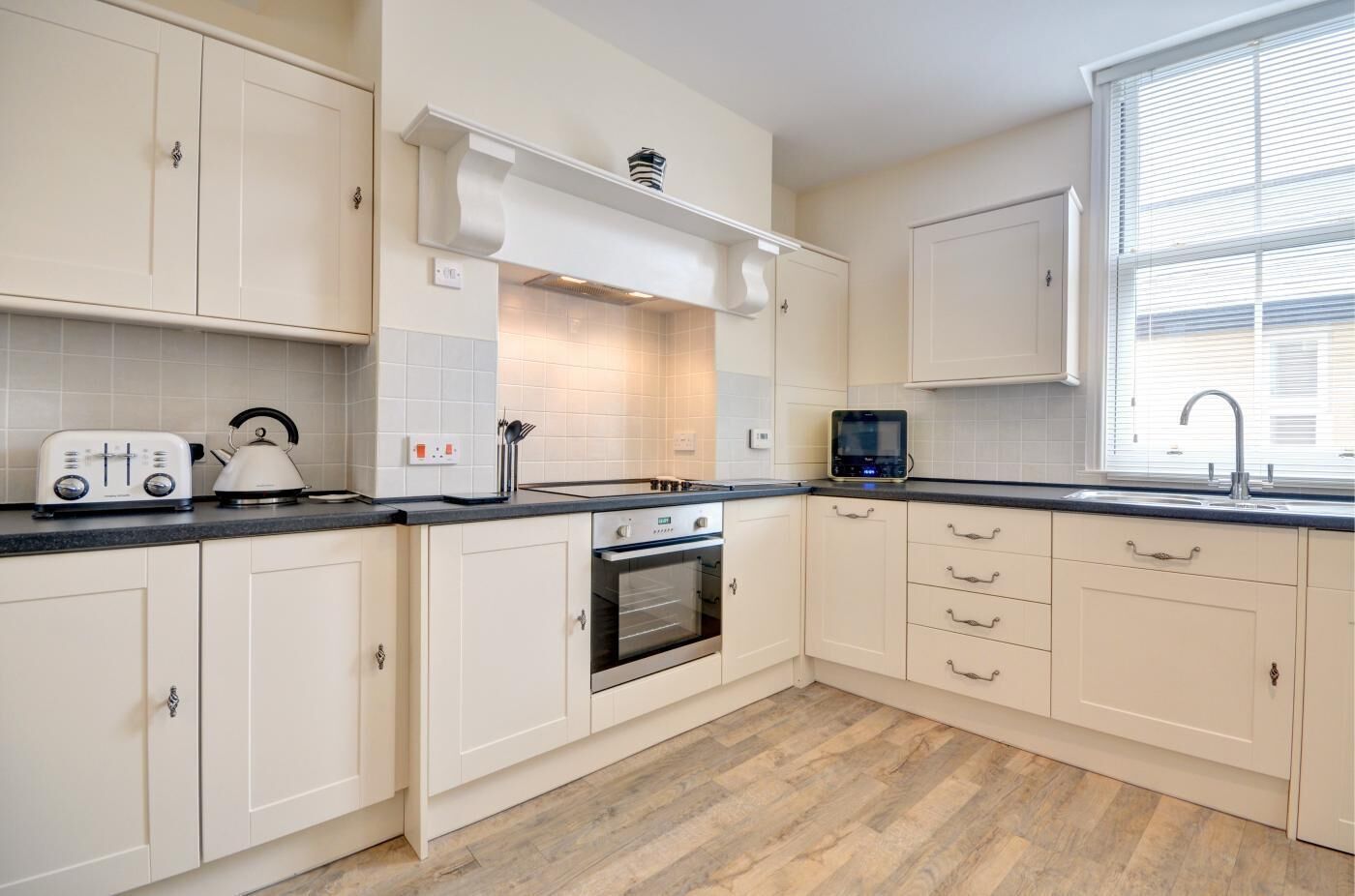 Microwave, oven, dishwasher, highchair