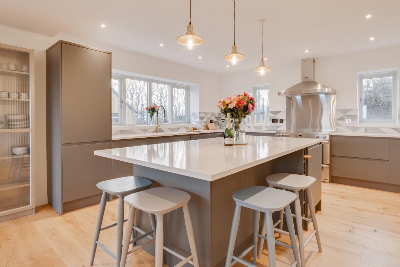 Microwave, oven, dishwasher, high chair