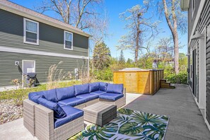 Terrace/patio - Welcome to Slice of Haven with HOT TUB! (South Haven)