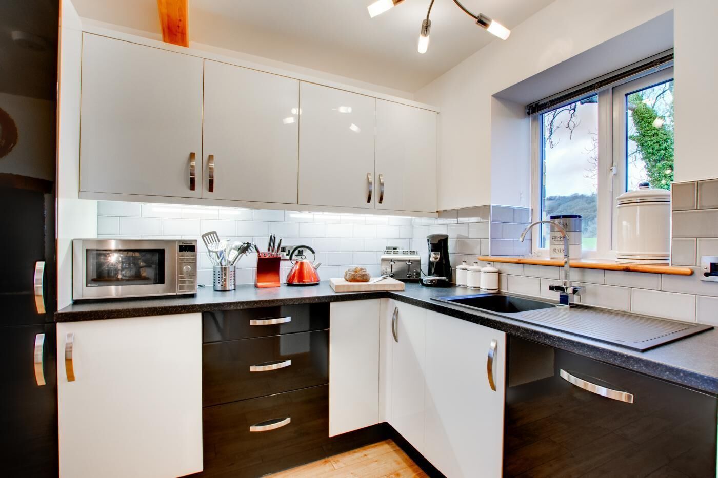 Microwave, oven, dishwasher, highchair