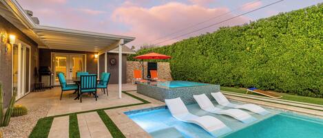 Et oppvarmet basseng