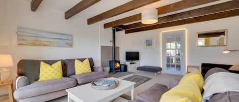 Fernseher, Kamin
