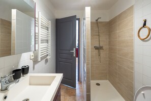 Shower, hair dryer