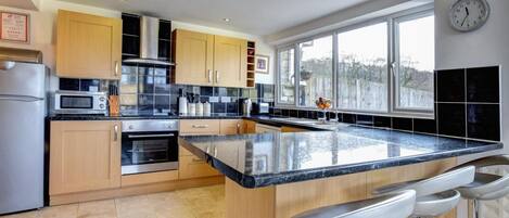 Microwave, oven, dishwasher, highchair