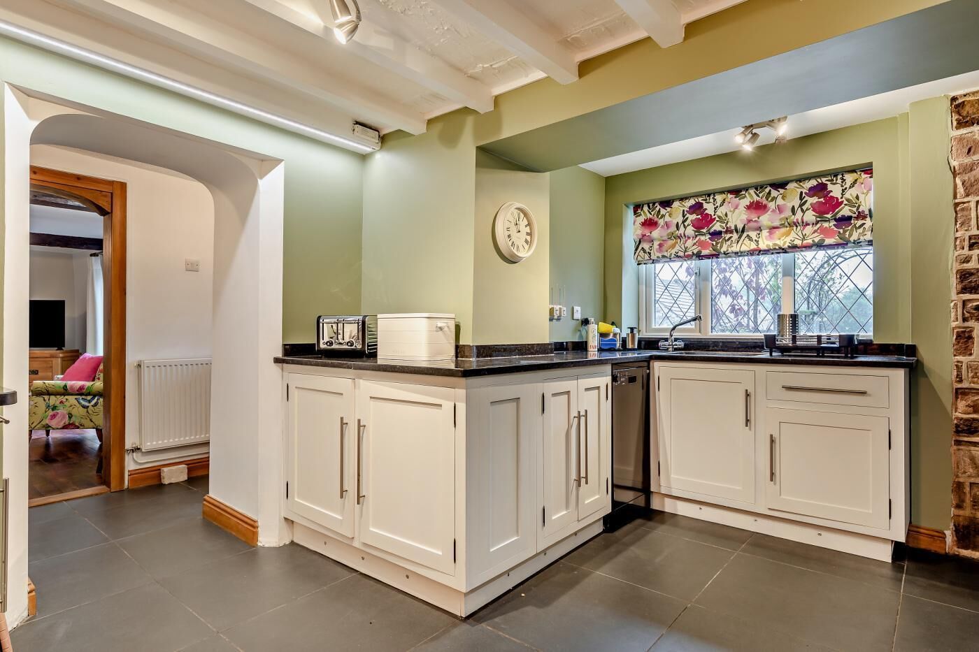 Microwave, oven, dishwasher, high chair