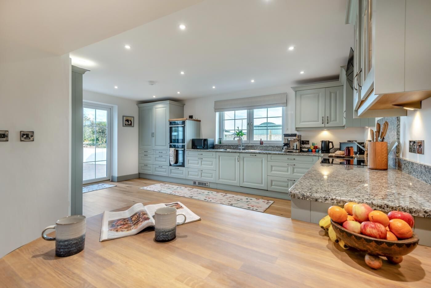 Microwave, oven, dishwasher, high chair