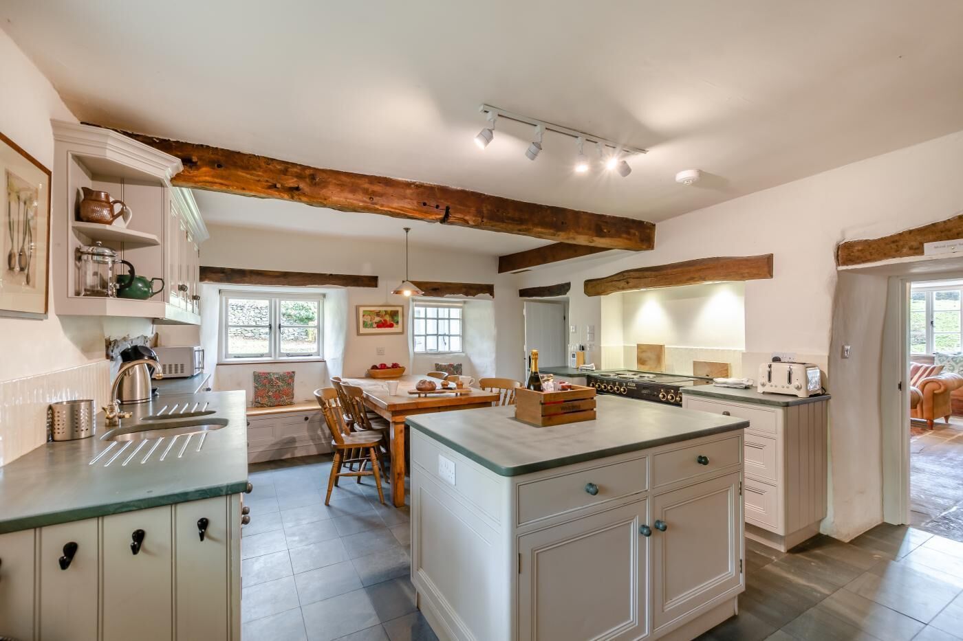 Microwave, oven, dishwasher, high chair