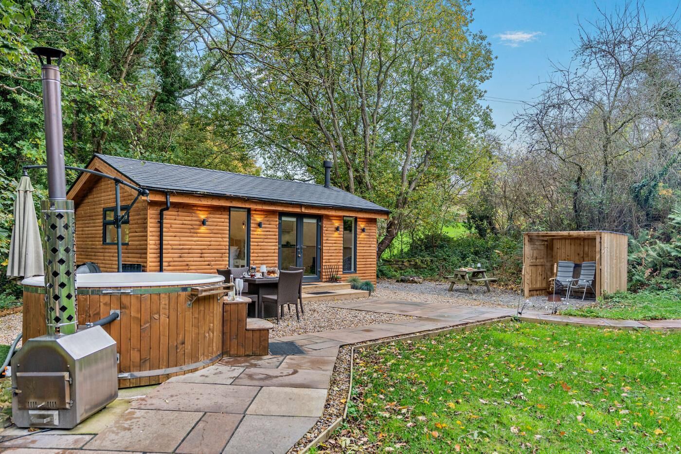 屋外ダイニングエリア