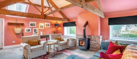 Televisor i llar de foc